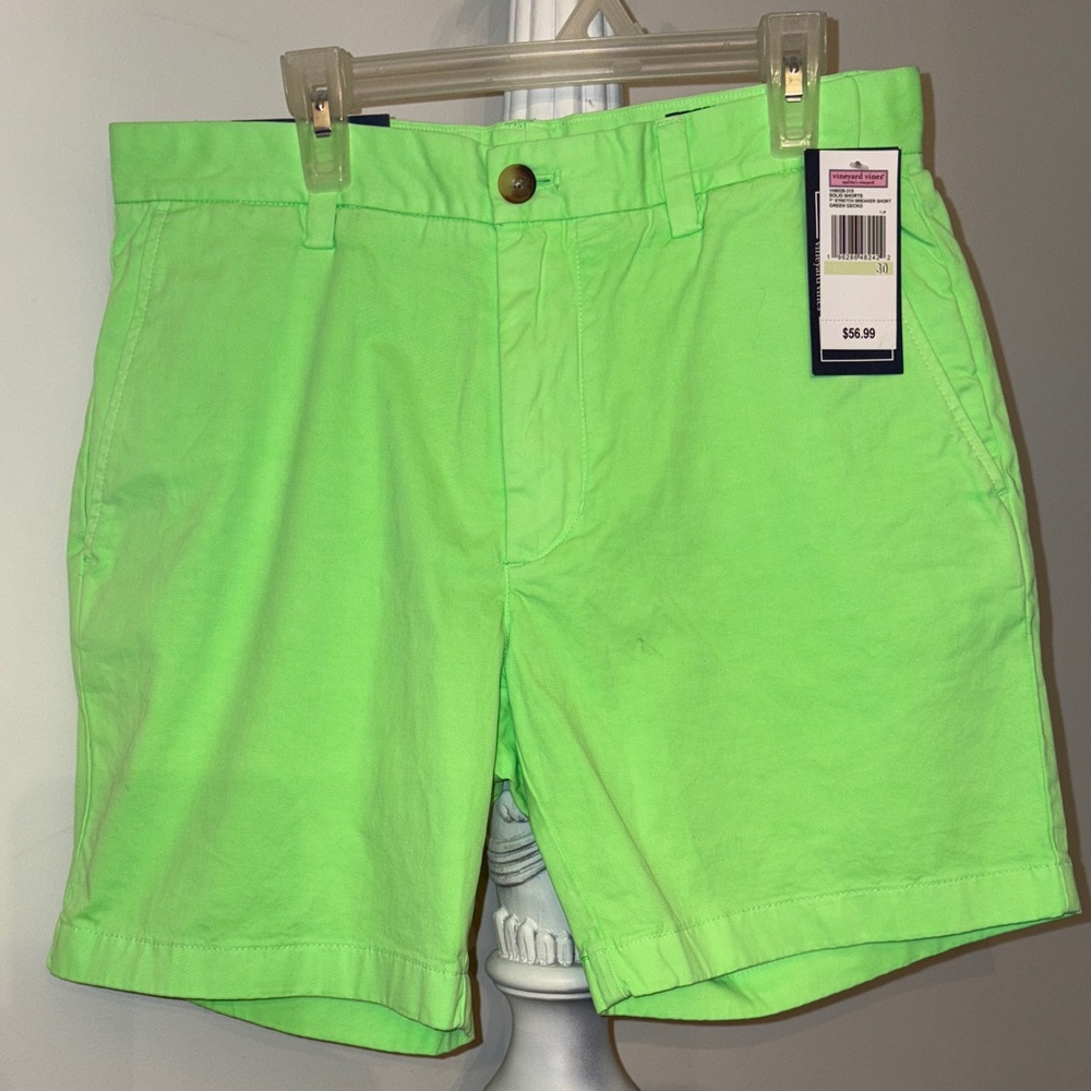 Vineyard Vines Breaker Shorts size 30 new tags bright green